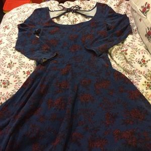 American Eagle Fit and Flare Floral Dress
