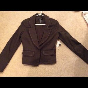 Christopher & Banks Brown textured blazer