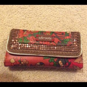 Sakroots Peace by The Sak tri-fold wallet