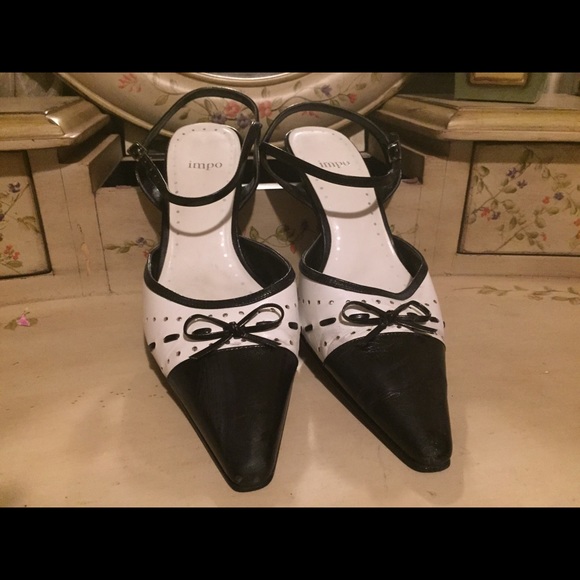 Stylish black and white shoes