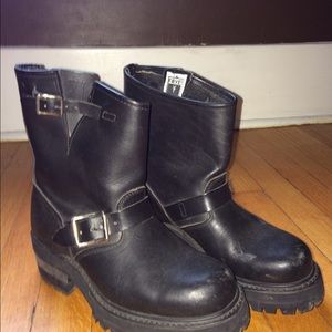 Frye engineer boots