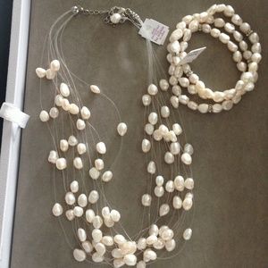 Multitudes necklace & matching bracelet