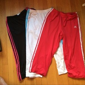 Bundle of three Adidas capris