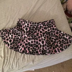 Justice cheetah skort. Size: 18 in children