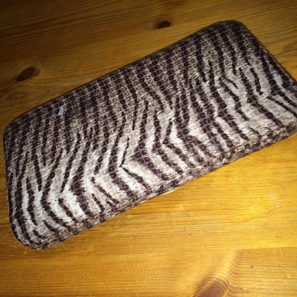 Zebra clutch wallet