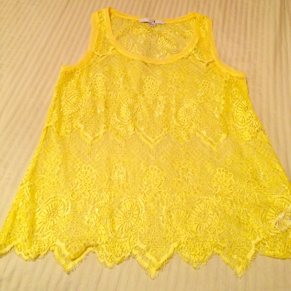 See Through Yellow Top