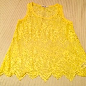 See Through Yellow Top