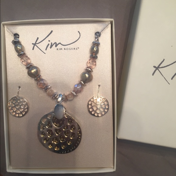 Kim Rogers necklace and earring set