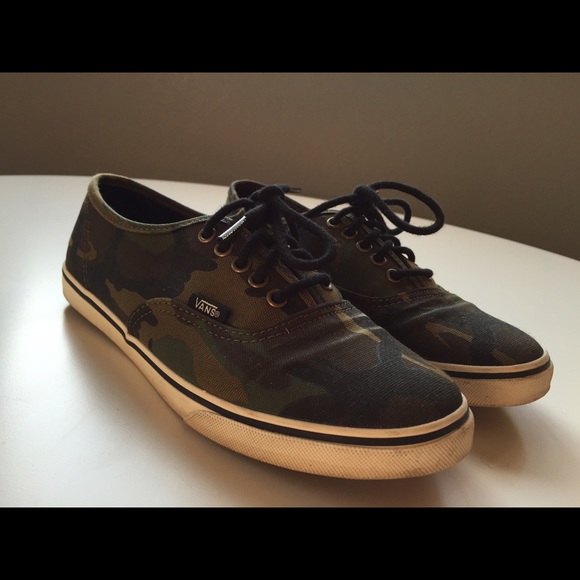 Vans in camo print