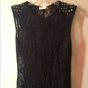 Black floor length dress