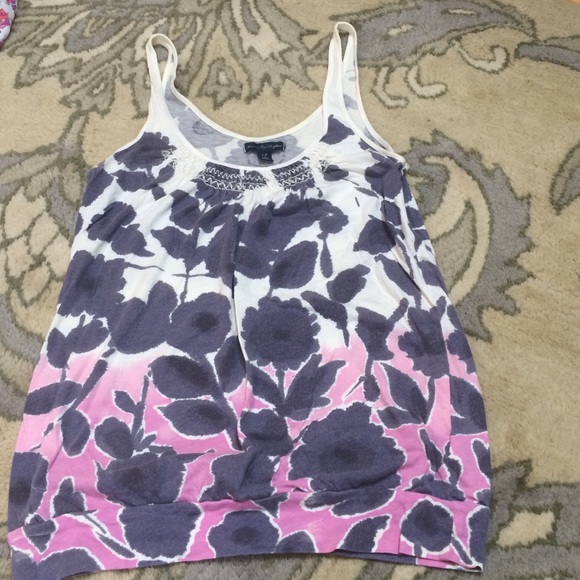 floral american eagle tank top - Picture 1 of 1