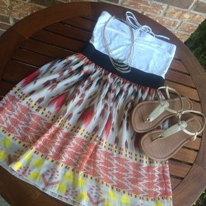 Aztec print dress