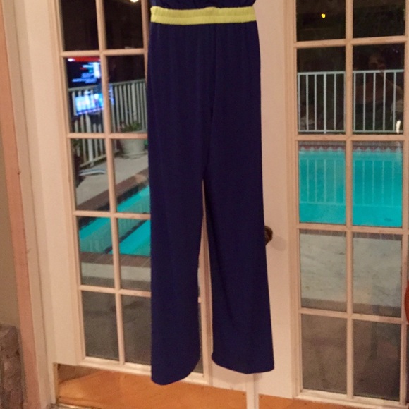 VINCE CAMUTO ROYAL BLUE PERFECT FIT JUMPSUIT - Picture 4 of 4