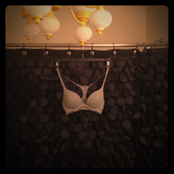 Heather Gray Racerback Push-up Bra