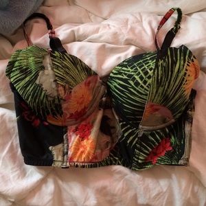 Tropical bralette top