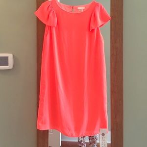 Liz and Honey hot pink/orange shift dress- size L