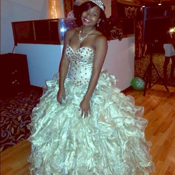 All gold with diamonds dress