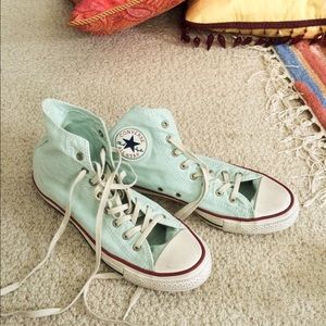 Mint Converse high-tops