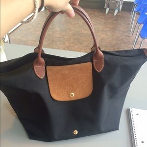 longchamp le pliage medium black