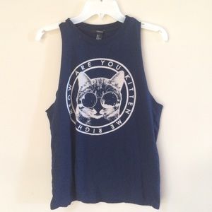 SALE 🎉 FOREVER 21 cat tank top