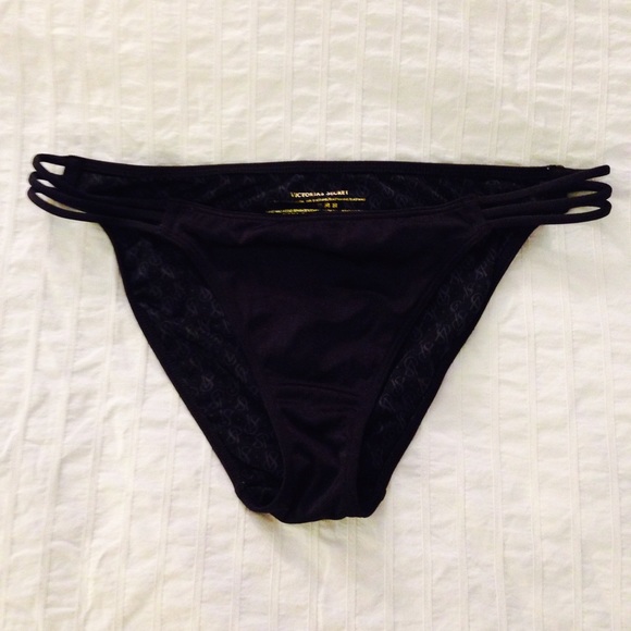 Victoria's Secret Bikini Swim Bottom Black