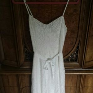 Ivory spaghetti strap dress