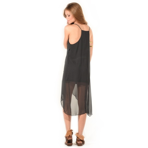 LOWEST "Retro Babe" Polka Dot Chiffon Tunic - Picture 3 of 3