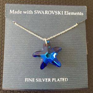 Swarovski Elements starfish necklace
