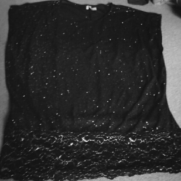 Completely sparkly shirt.