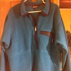 Retro Blue Patagonia half-zip fleece