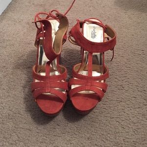 Charlotte Russe Wedge Snakeskin