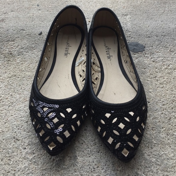 Sequince Black Flats