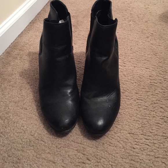 Black Wedge Bootie