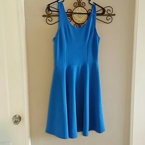 Blue skater dress