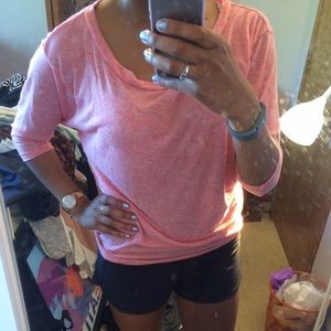 Salmon S 3/4 American Eagle Top