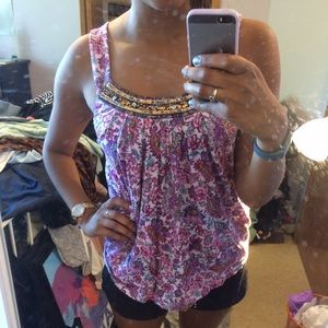 S express floral tank top