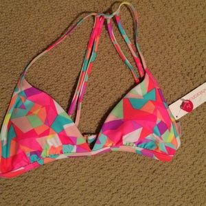 Patterns bikini triangle top
