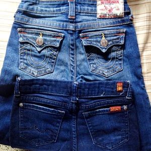Girls true religion jeans 7 for all mankind