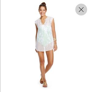 Lilly Pulitzer coverup white Xs