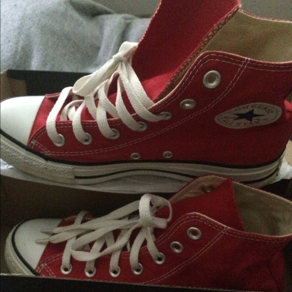RED High Top Converse !!