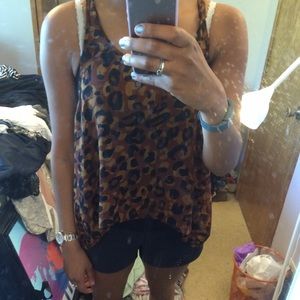 PacSun 'kirra' XS leopard tank top