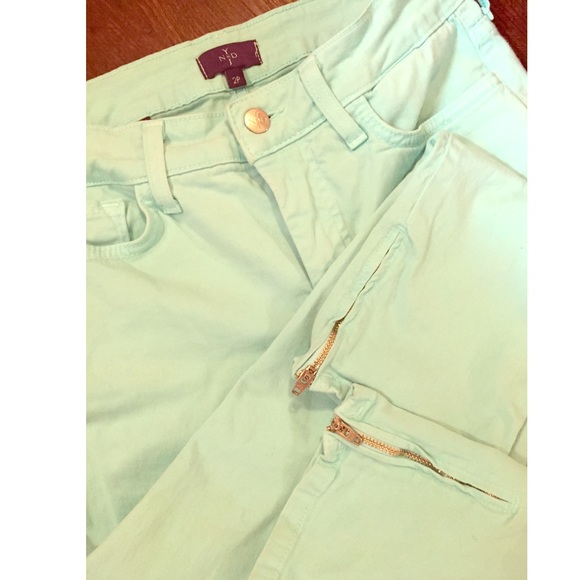 NYDJ Denim - NYDJ Petite Mint Zipper Denim