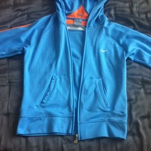 Blue nike zip up