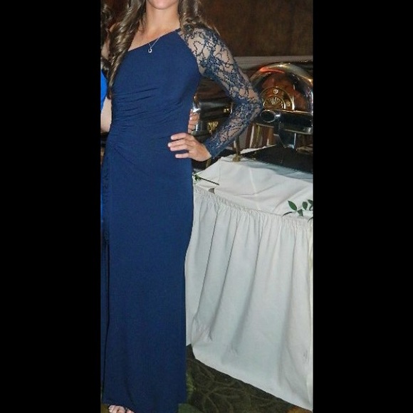 Jessica McClintock Navy Gown