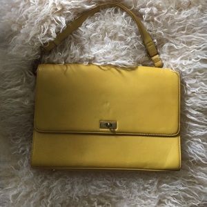 Mustard yellow pocketbook