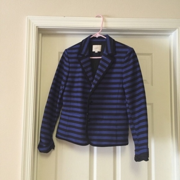 Black and blue striped Loft blazer!! New!!