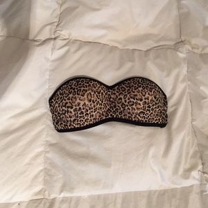 PINK cheetah print bandeau