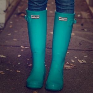 Teal hunter rainboot