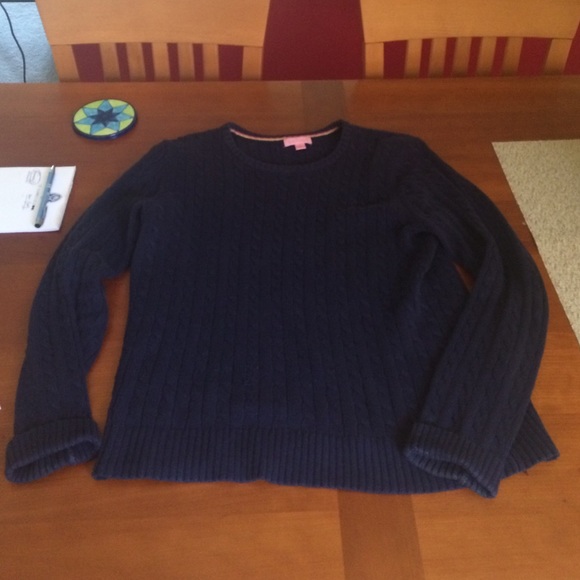 Lilly Pulitzer bile cable knit sweater