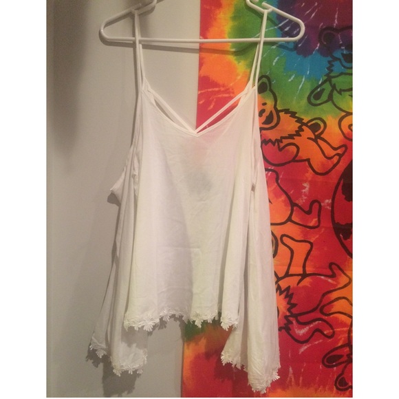 F21 Off Shoulder Long Sleeve Top